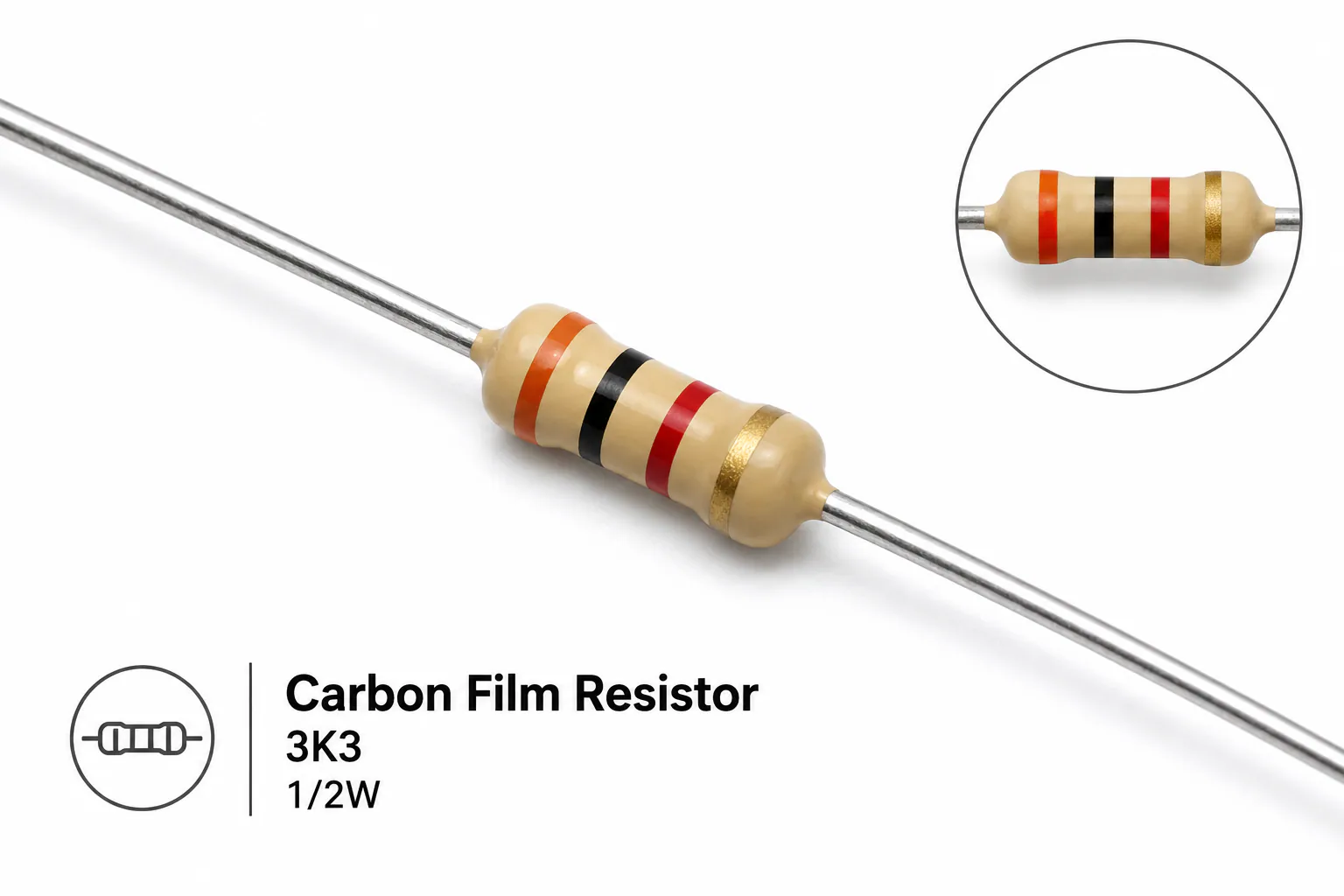 Carbon Film Resistor 1M visual