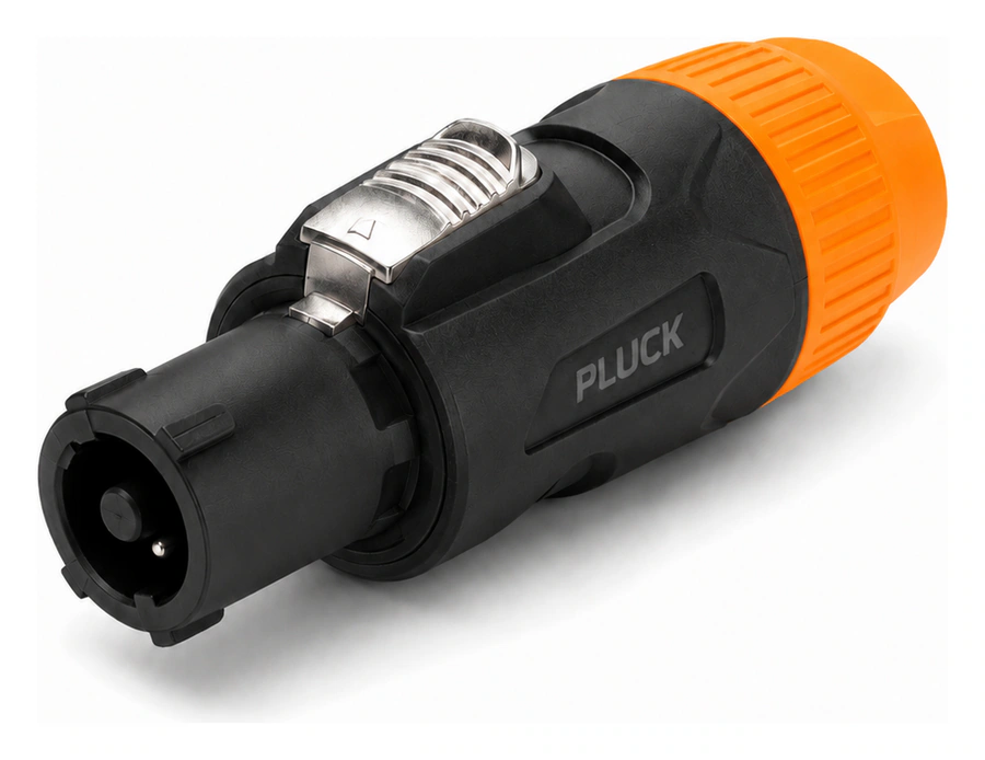 Waterproof Powercon Connector - Female, Yellow visual